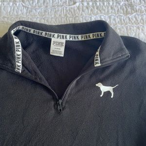 PINK quarter zip-up.